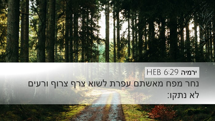 ירמיה 6:29 HEB Bible Verse Image