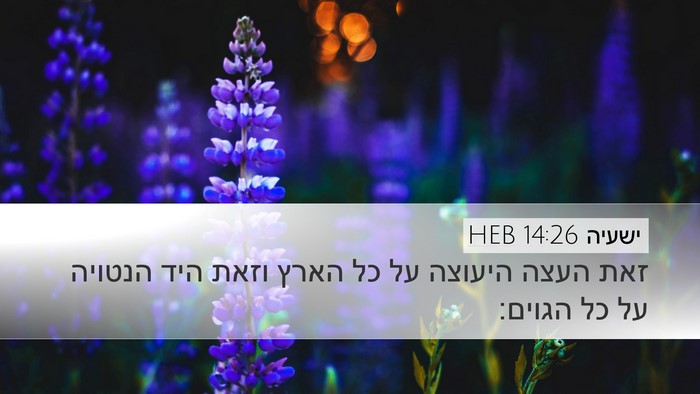 ישעיה 14:26 HEB Bible Verse Image