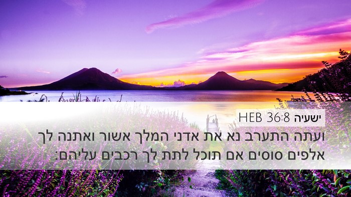 ישעיה 36:8 HEB Bible Verse Image