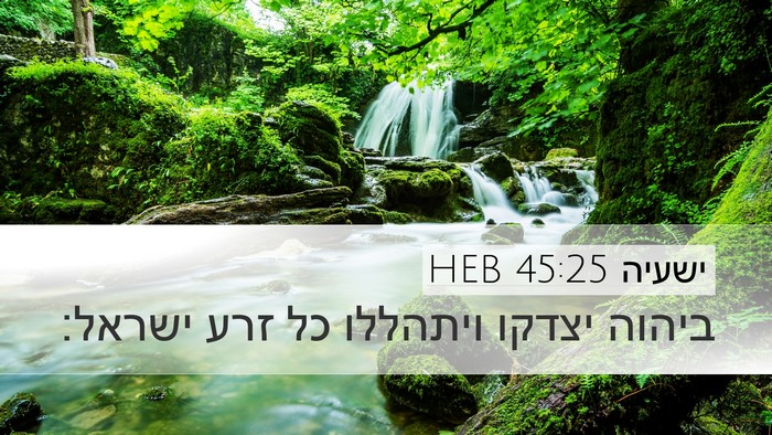 ישעיה 45:25 HEB Bible Verse Image