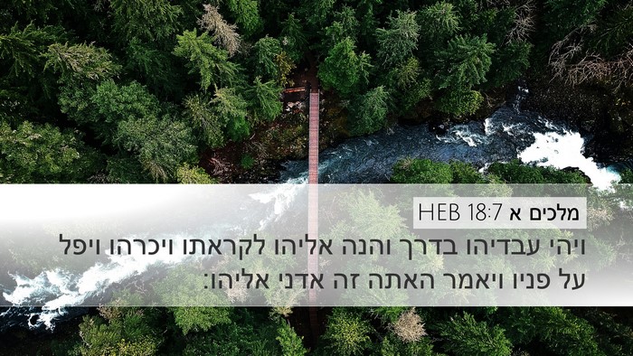 מלכים א 18:7 HEB Bible Verse Image