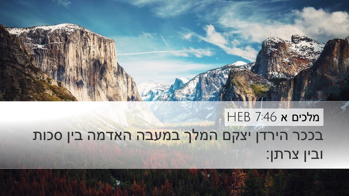מלכים א 7:46 HEB Bible Verse Image