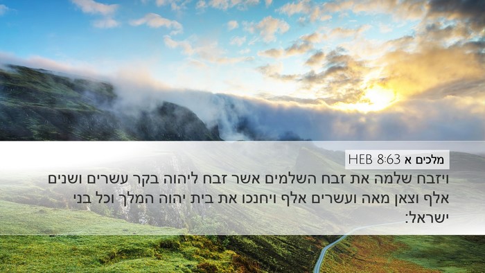 מלכים א 8:63 HEB Bible Verse Image