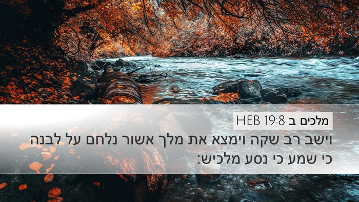 מלכים ב 19:8 HEB Bible Verse Image