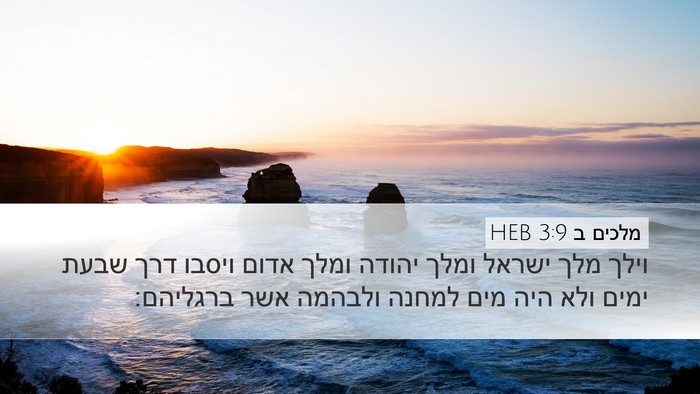 מלכים ב 3:9 HEB Bible Verse Image