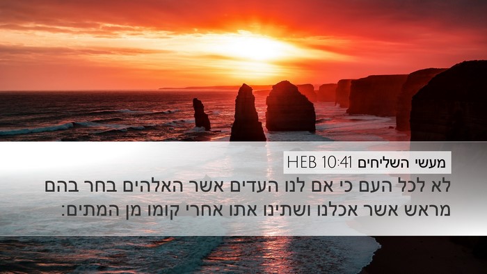 מעשי השליחים 10:41 HEB Bible Verse Image