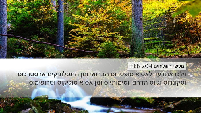 מעשי השליחים 20:4 HEB Bible Verse Image
