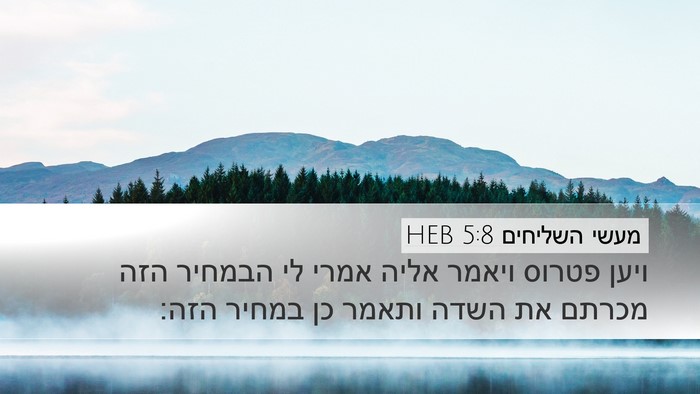 מעשי השליחים 5:8 HEB Bible Verse Image