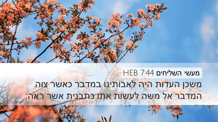 מעשי השליחים 7:44 HEB Bible Verse Image