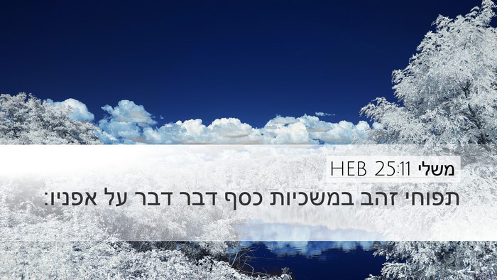 משלי 25:11 HEB Bible Verse Image
