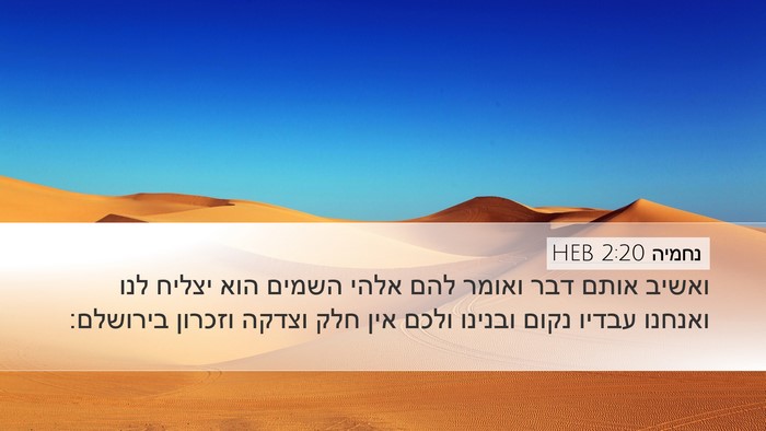 נחמיה 2:20 HEB Bible Verse Image