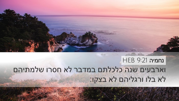 נחמיה 9:21 HEB Bible Verse Image