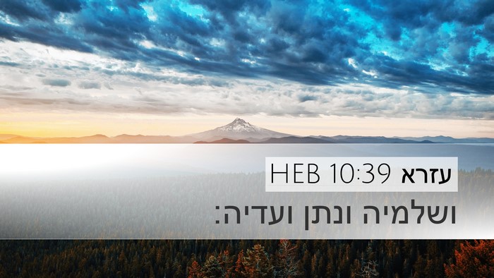עזרא 10:39 HEB Desktop Wallpaper - ושלמיה ונתן - Desktop Bible Verse Wallpaper