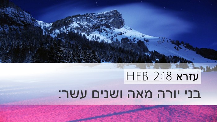 עזרא 2:18 HEB Bible Verse Image