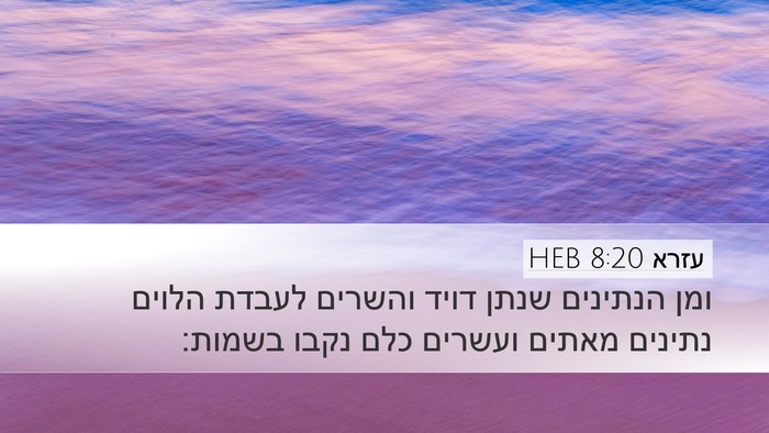 עזרא 8:20 HEB Bible Verse Image