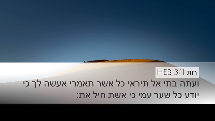 רות 3:11 HEB Bible Verse Image