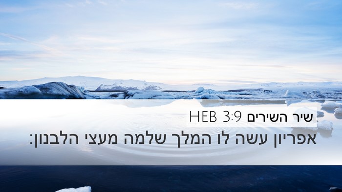 שיר השירים 3:9 HEB Bible Verse Image