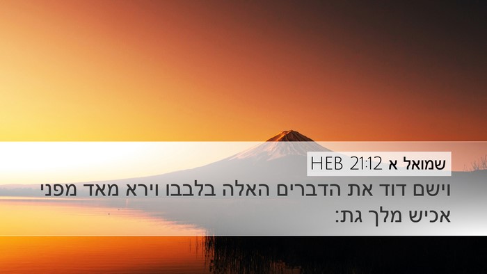 שמואל א 21:12 HEB Bible Verse Image