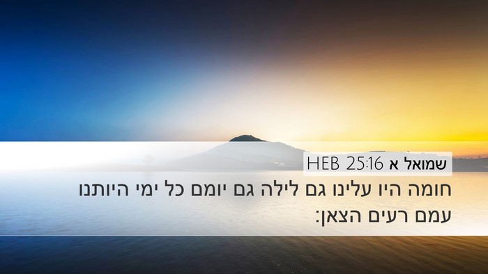 שמואל א 25:16 HEB Bible Verse Image