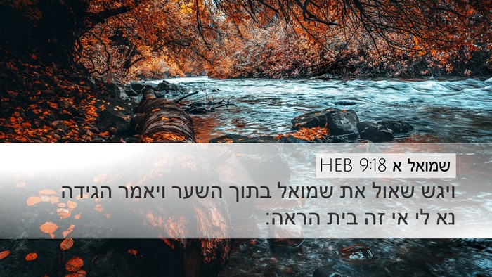 שמואל א 9:18 HEB Desktop Wallpaper - ויגש שאול את שמואל בתוך - Desktop Bible Verse Wallpaper
