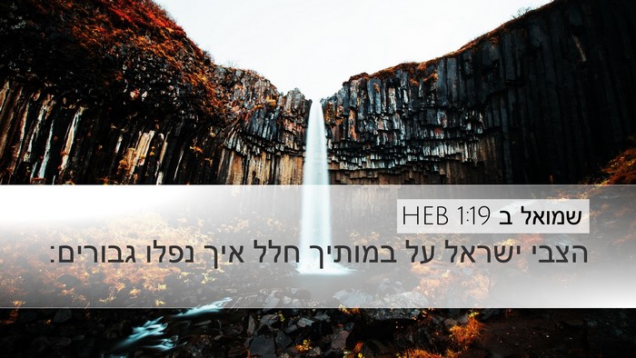 שמואל ב 1:19 HEB Bible Verse Image