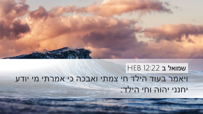 שמואל ב 12:22 HEB Bible Verse Image