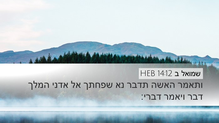שמואל ב 14:12 HEB Bible Verse Image