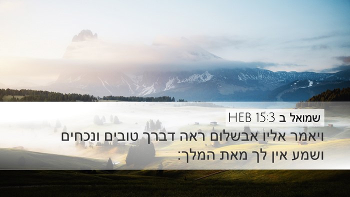 שמואל ב 15:3 HEB Bible Verse Image