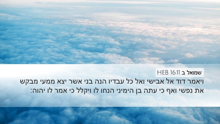 שמואל ב 16:11 HEB Bible Verse Image