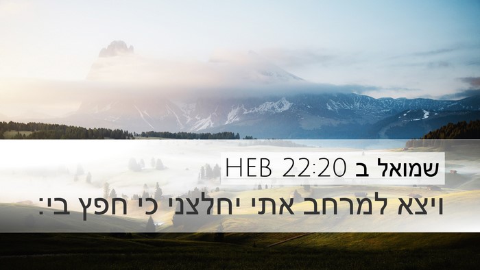 שמואל ב 22:20 HEB Bible Verse Image