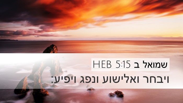 שמואל ב 5:15 HEB Desktop Wallpaper - ויבחר ואלישוע ונפג - Desktop Bible Verse Wallpaper
