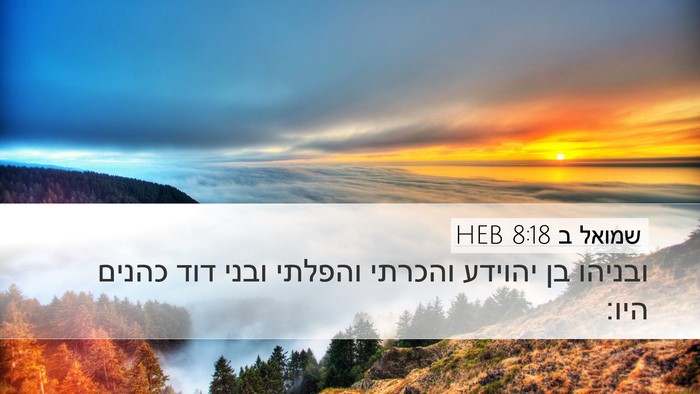 שמואל ב 8:18 HEB Bible Verse Image
