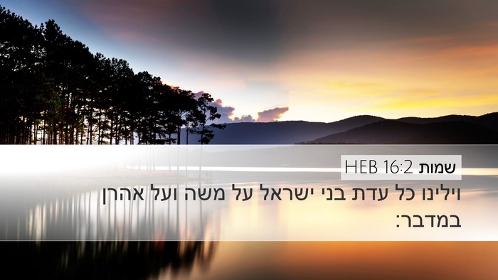 שמות 16:2 HEB Bible Verse Image