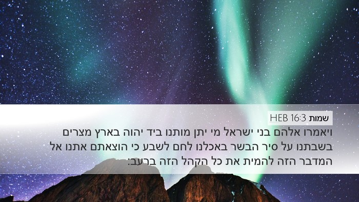 שמות 16:3 HEB Bible Verse Image