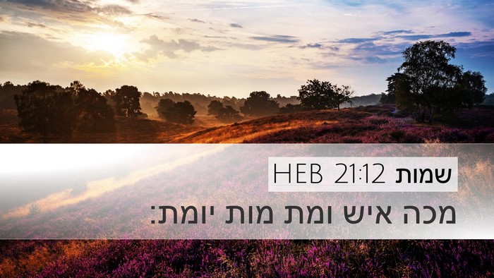 שמות 21:12 HEB Bible Verse Image