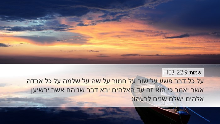 שמות 22:9 HEB Bible Verse Image