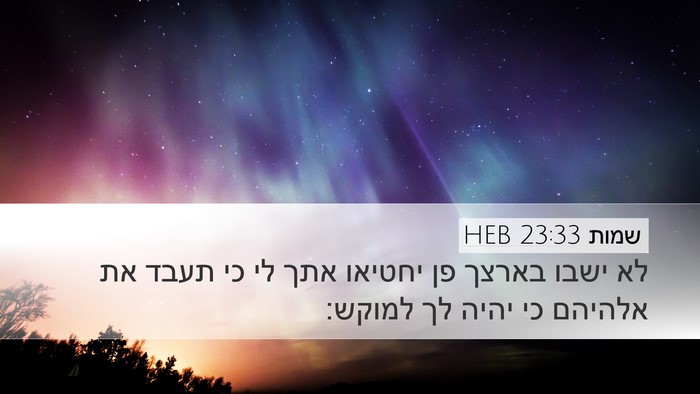 שמות 23:33 HEB Bible Verse Image