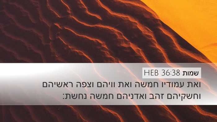 שמות 36:38 HEB Bible Verse Image