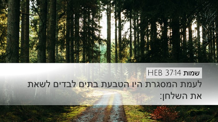 שמות 37:14 HEB Desktop Wallpaper - לעמת המסגרת היו הטבעת בתים - Desktop Bible Verse Wallpaper