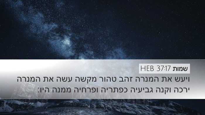 שמות 37:17 HEB Bible Verse Image