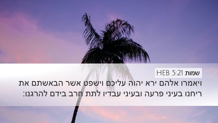 שמות 5:21 HEB Bible Verse Image