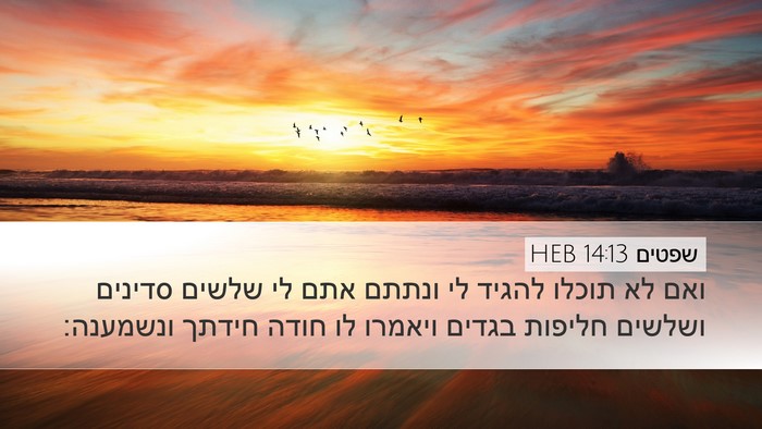שפטים 14:13 HEB Desktop Wallpaper - ואם לא תוכלו להגיד לי ונתתם - Desktop Bible Verse Wallpaper