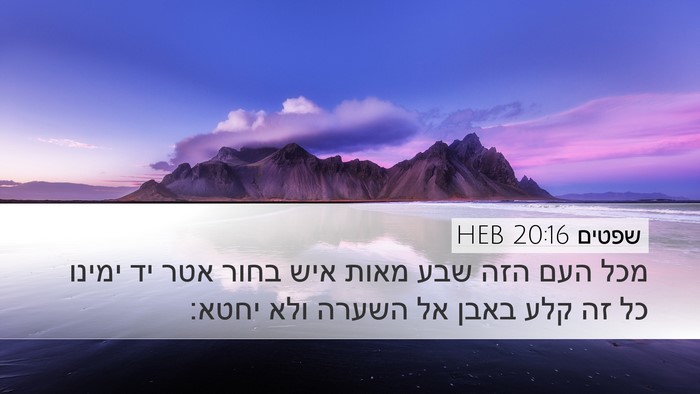 שפטים 20:16 HEB Bible Verse Image
