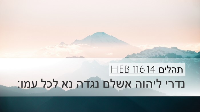 תהלים 116:14 HEB Bible Verse Image