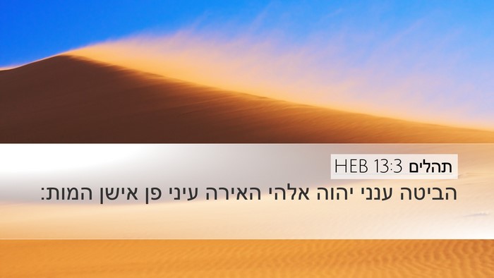 תהלים 13:3 HEB Bible Verse Image