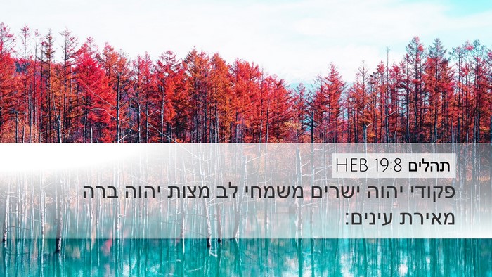 תהלים 19:8 HEB Bible Verse Image