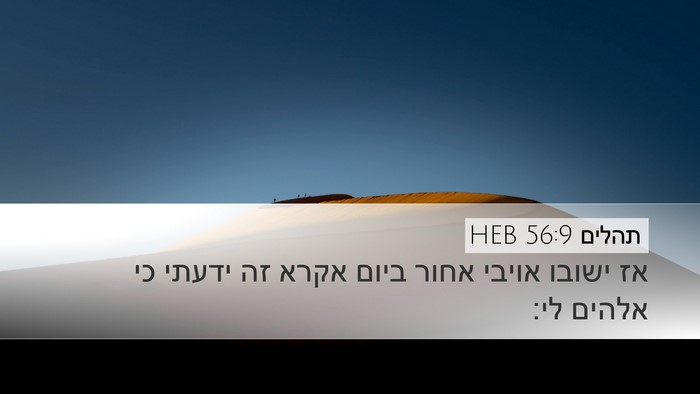 תהלים 56:9 HEB Bible Verse Image