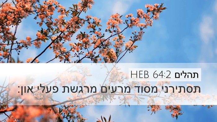 תהלים 64:2 HEB Bible Verse Image