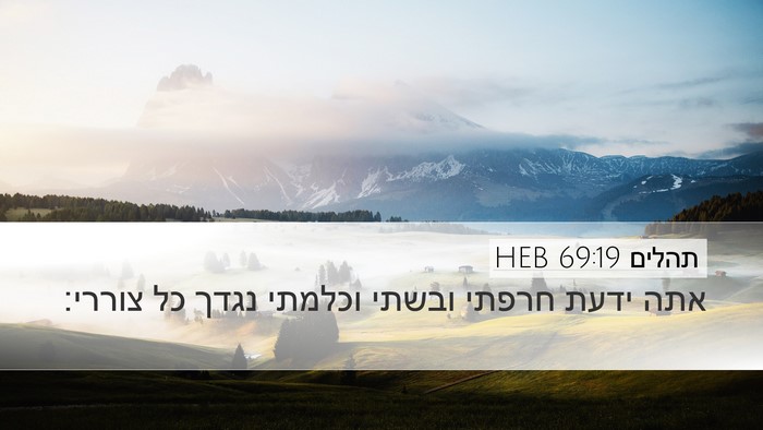 תהלים 69:19 HEB Bible Verse Image