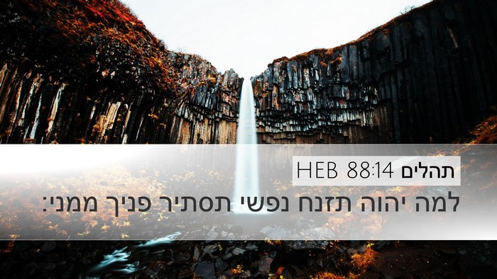תהלים 88:14 HEB Bible Verse Image